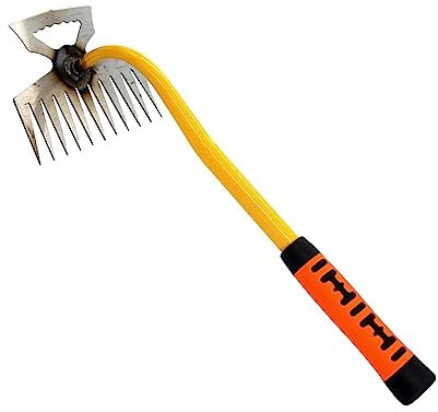 kowaku Desbrozadora Manual de Mano, Extractor de, aflojamiento de Hierro, desmalezadora de Suelo, cultivador agrícola para jardinería,