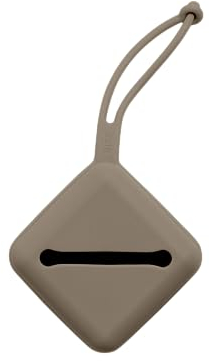 BIBS Schnulleretui mit Schlaufe, zum Aufbewahren und Transportieren von Nuckeln, bietet Platz für drei Beruhigungssauger, 100% BPA-freies Material. Hergestellt in Dänemark. Dark Oak