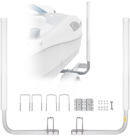 VEVOR L-Form 1,1 m Anhängerpfahl Bootsanhänger Anleitung Kurbelstütze Bootsführung, 30 cm Einstellbare Breite Boat Trailer Guide-on, Ersatzteile und Zubehör für Skiboot Fischerboot Segelbootanhänger