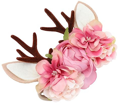 MAGICLULU Baby Haarreif Für Mädchen Mit Blumenhaarkranz Design Stilvolles Stirnband Für 1 Jahr Alte Kinder Perfekt Für Partys Und Feiertage Kinderhaarschmuck Für Besondere Anlässe