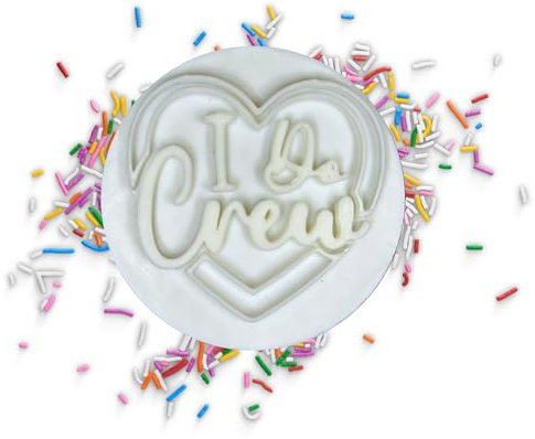I Do Crew Hen do Hen Party Embosser/Stamp for Fondant, Icing, Cookie, Cupcake, Cake, Decoration