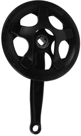 EXAOMBLE Pédalier De Vélo 36 Dents Pédalier À Vitesse Unique Pédalier Carré Conique Double Couvercle De Chaîne pour Vélos De Montagne Et De Route Vélo