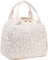 LEDAOU isolierte Lunch-Box Frauen wiederverwendbare Lunch-Tasche Cord Mittagessen Tote Handtaschen auslaufsichere thermische Kühler Mittagessen Fall große Kapazität (Leopardenmuster weiß)