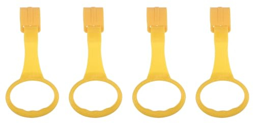 JUMPLAWN Anillo de Tiro Portátil para Bebés 4piezas Colgante para Cuna Atractivo en Plástico Duradero Adecuado para Entrenamiento