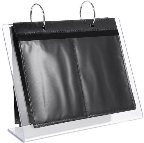 Angoily Support de Rangement pour Autocollants Nail Art Transparent Album Léger pour Stickers Ongles Organisateur Portable Multi-Tailles pour Salon de Manucure et Usage Personnel