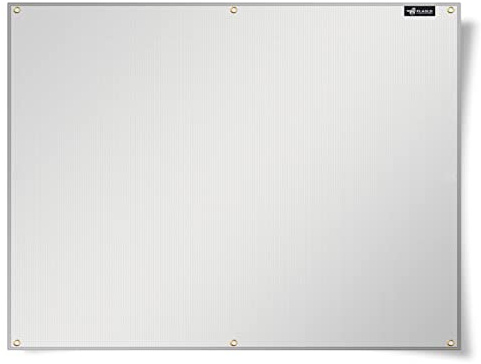 FLASLD Estera de Aluminio con protección térmica para Valla de Cubierta, Parrilla, Estufa, Horno y refrigerador, Cubierta ignífuga y barandilla de Cubierta Protege de la Parrilla (51 x 76 cm