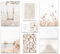 ARTFAVES® Poster Set - DREAMY BEACH - mehrteilige Wanddeko Wohnzimmer & Schlafzimmer - 8 moderne Wandbilder Strand, beige, Meer, Pampasgras, Muscheln - ohne Bilderrahmen