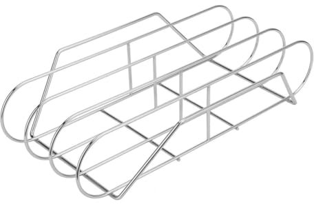 Ruuizksa Bräter Aus Edelstahl, Rippchenhalter für Rippchen zum Grillen, Barbecue und - BBQ-Rippchenhalter für Gasraucher C