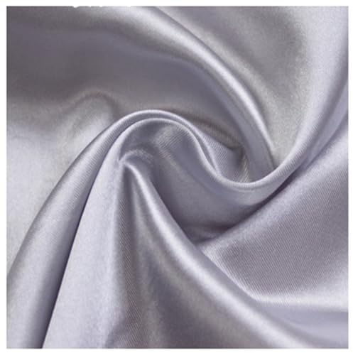 AMateschitz Tela de satén, forro de tela, tela de forro por metros, tela de poliéster suave, tela de algodón para coser, monocolor, en 28 colores, para vestidos, chaquetas, abrigos, pantalones, faldas