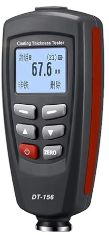 DT-156 1250um Dual Magnetic Current Micron Coating Thickness Gauge Meter For Car Paint Metal Automotive High Sensitivity(Black)