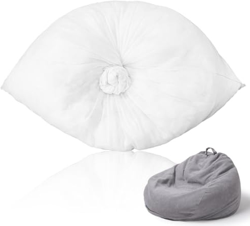 BESPORTBLE Grande housse de pouf 120 x 130 cm en tissu maille respirante pour canapé paresseux - Housse de rechange sans remplissage pour la maison, le bureau et l'extérieur