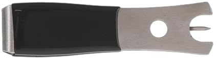 ERINGOGO Alicates Cortadores de Línea de Pesca Compactos de Acero Inoxidable con Mango Antideslizante en Color Negro Mate, Herramienta Portátil para Cortar Sedal y Remover Anzuelos,