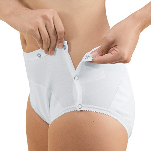 Hydas Unisex Inkontinenzslip knöpfbar - waschbar und Trockner geeignet, Damen Gr. 50/52 entspricht Herren Gr. 58/60 (8), 1 Stück