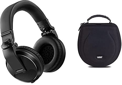 Pioneer Dj hdj-x5 Negro circumaural Diadema Auricular Auriculares + Udg Creator u8200bl Funda semirrígida para Auriculares, tamaño Grande, Color Negro