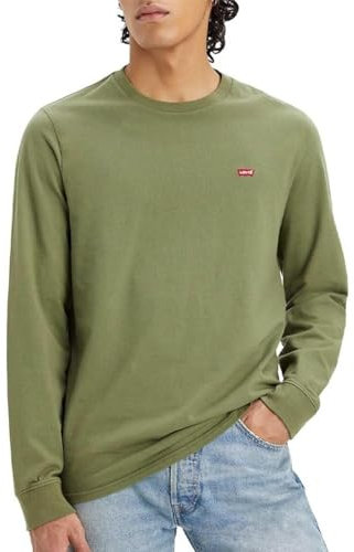 Levi's Herren Long-sleeve Original Housemark Tee Sweater, Bluish Olive, XL EU