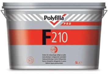 Polyfilla Pro F210 Masilla de relleno ligera para interiores, de pasta, 1 kg
