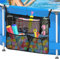 Yiomxhi Cesta de Almacenamiento para Piscina, Bolsa de Malla Ajustable Junto Piscina con 5 Bolsillos, Organizador de Accesorios para Piscina, Adapta Riel Superior de 5 cm o Menos, Negro