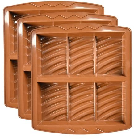 Molde de chocolate, moldes de silicona para cereales, molde de chocolate grueso, moldes de praliné extra profundos, moldes de silicona de alimenticio, moldes de nutrición caseros, molde de