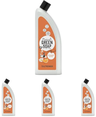 Marcel's Green Soap - WC Reiniger Orange & Jasmin - WC Frisch - 100% Umweltfreundlich - 100% Vegan - 97% Biologisch abbaubar - 750 ml (Packung mit 4)