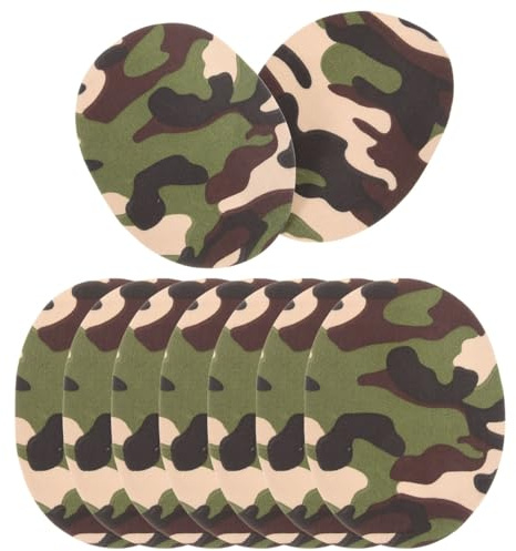 Veemoon 10Pcs Camouflage Iron on Patches for Clothes 5.7X4.3 Inch Embroidered Fabric Repair Patches for Jeans Jackets Backpacks DIY Crafting and Mending
