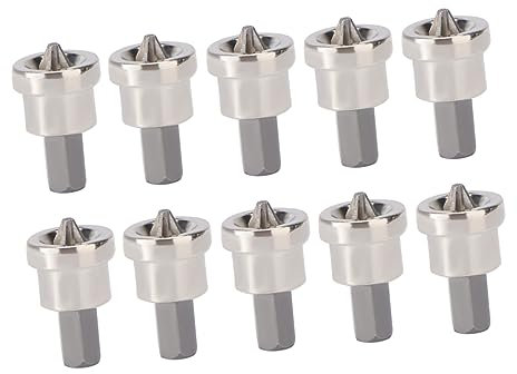 VILLCASE 10pcs Long Screwdriver Bits for Drywall Steel Drilling Bits Depth Stop for Wall Screws