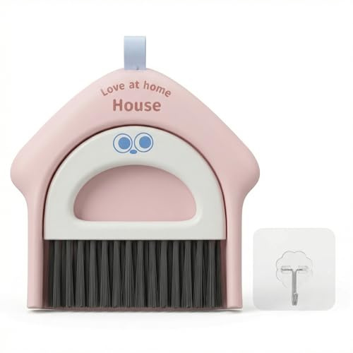 Scopa da tavolo con paletta, scopa a mano e pala, mini scopa e scopa, set spazzatrice e paletta per casa, ufficio, cucina, pulizia negli angoli
