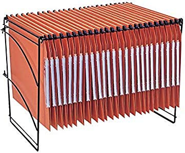 Esselte HomeClass - Système de Rangement pour Dossiers Suspendus Latéraux ou Verticaux, Capacité 25 Dossiers, Entraxe 330 mm, Métal Laqué Noir, Livré vide, 99400