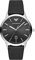 Emporio Armani Uhr für Herren , DreizeigerDatumswerk, 43mm Silbernes Edelstahlgehäuse mit Lederarmband, AR11193, Grau