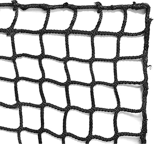 Aoneky Fotboll Backstop Nät - 3x3/4,5/6/9/12 meter, Polyester Rep, Barriärnät för Sport Basket Fotboll, Stoppa Bollen Nät för Utomhus Bakgård Trädgård, Multisportnät för Sportträning, Svart