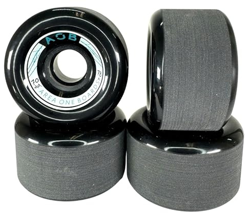 F26 longboard rullar, set om 4, 70 x 42 mm 78 A, svart