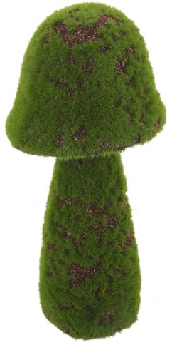 POPETPOP Flocked Moss Mushroom Ornament Realistic Mushroom Model for Garden Home and for Unique Showcase and Festive Atmosphere