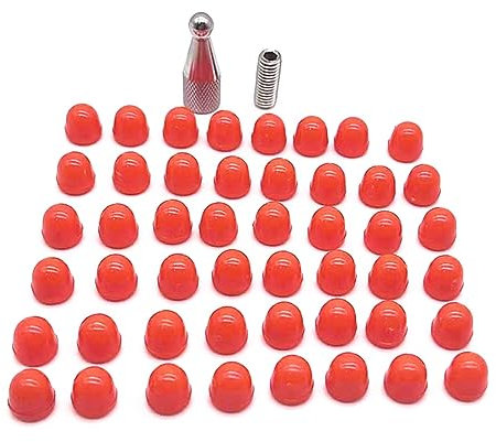 Diogeynu Strumenti di rimozione ammaccature kit di strumenti di riparazione ammaccature rimozione ammaccature teste in gomma punte punte martello punte punte martello in gomma 48 pezzi/confezione