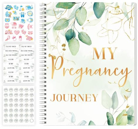 Zubehors Schwangerschafts-Erinnerungsbuch, Schwangerschafts-Notizbuch-Planer - Tagebuch-Planer-Erinnerungsbuch - Übersichtlicher, wöchentlicher und monatlicher Organizer für