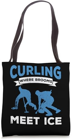 Curling Where Brooms Meet Ice Curling Tote Bag
