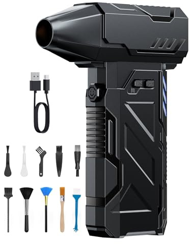 Aidisy Pulverizador de aire comprimido de 160000 RPM con aspiradora de coche con batería de 6000 mAh