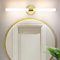 meoaow LED Spiegelleuchte Bad Wandlampe - 8W Gold Badlampe 60CM Wand Badezimmer Lampe Wandleuchte 4000K Neutralweiß Spiegellampe Modern Wasserdicht IP44 Badlampe für Badschrank Keller Küche Flur