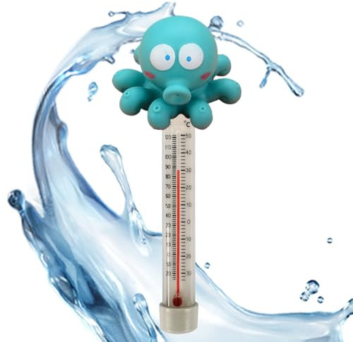 Termometro Galleggiante per Piscina,Termometro Galleggiante per Acqua Piscina con Display Leggibile | Display Leggibile con Numeri Grandi per Idromassaggio, Vasche da Bagno, Laghi e Piscine Esterni