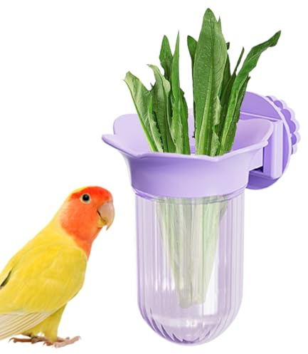 Platos para Alimento de Aves en Jaula,Tazón para Jaulas | Recipiente de Agua y Comida con Sujetador para Guacamayos, Cotorras, Periquitos, Agapornis y Aves Pequeñas