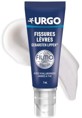 Urgo - Filmogel Fissures lèvres - Comble et répare la fissure - Apaise immédiatement, tout au long de la journée et protège lors des repas - 7 ml