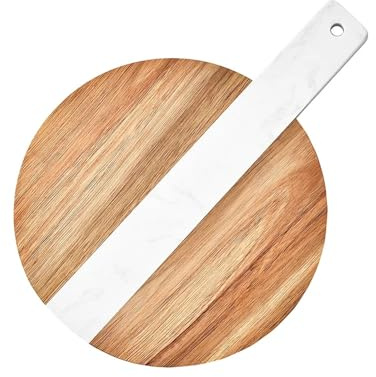 Ostbräda ostbräda biff skärning trä pizza skala hängande köksvask (stor 26 cm)