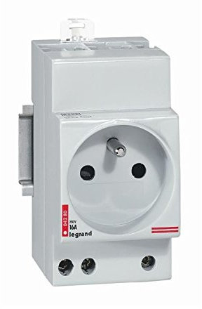 Legrand 004280 Prise de Courant Modulaire, 2P+T à Éclips, 2.5 Modules, 10A à 16A, 250V