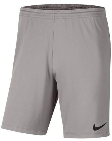 NIKE Unisex Kids Y Nk Dry Park Iii Nb K Shorts, Pewter Grey/Black, L