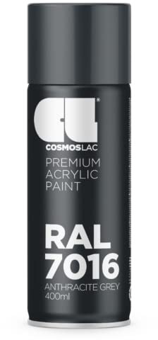 COSMOS LAC - SPRAY PREMIUM ACRYLIC BRILLANTE RAL 400 ML - RAL 7016 Gris Antracta