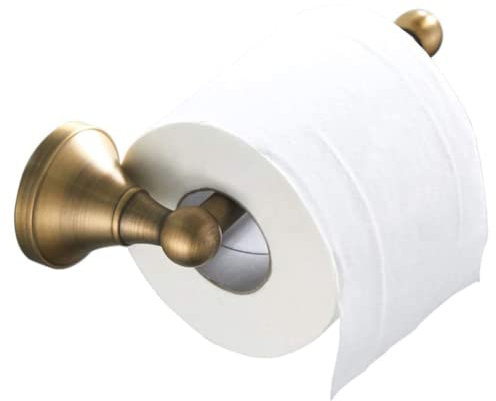 LSOAARRT Porte-Papier Toilette Antique Laiton Salle de Bain Porte Rouleau Toilette Mural, Bronze Brossé (Brushed Bronze)