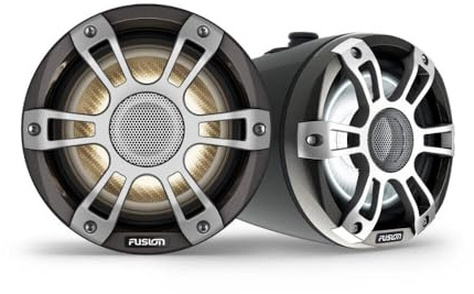 FUSION Garmin Signature Series 3i Marine Wake Tower Altoparlanti, 16,5 cm 230 Watt CRGBW Sport Black Marine Wake Tower (coppia)