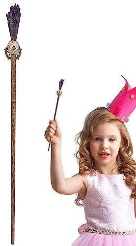 Bâton magique en pierre précieuse pour cosplay, accessoire photo, baguette de sorcière, accessoires de cosplay – Baguette de magicien magique pour bal masqué, spectacle, fête costumée Zorq