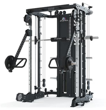 ATLETICA KSK Combat Set | Multipresse | 180kg Steckgewichte | Smith Machine | hohe Rahmenstabilität Variants KSK + Jammer Arms