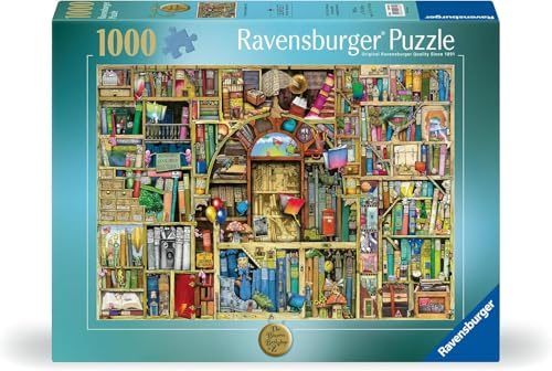 Ravensburger - Puzzle 1000 Pezzi La Biblioteca Bizzarra 2 | Puzzle Per Adulti | Dimensione Di 70x50 Cm | Regalo Per Adulti | Regali Natale