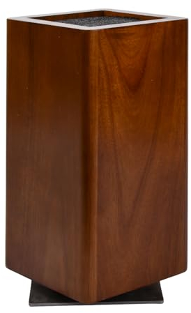 Esclusi Gli Utensili da Taglio Porta Coltelli Cucina, Ceppo Coltelli Legnosità, Rotazione a 360 Gradi Portacoltelli da Cucina, Ceppo Coltelli Vuoto, Porta Coltelli