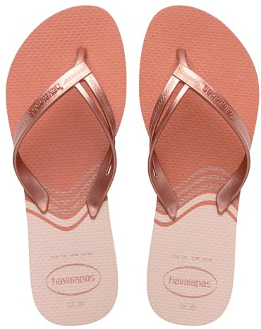 Havaianas - Elegance Print, Stylish, Durable, and Comfortable Flip-Flops, with Stylish Straps and Non-Slip Sole, Women, 5 UK